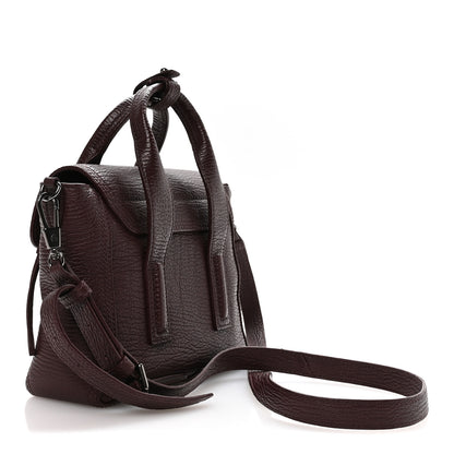 3.1 Phillip Lim Textured Calfskin Mini Pashli Satchel Black Cherry 3 of 11