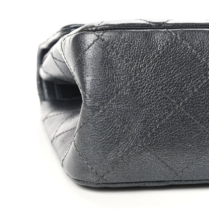 Chanel Metallic Calfskin Quilted 2.55 Reissue 227 Flap Charcoal 8 of 9