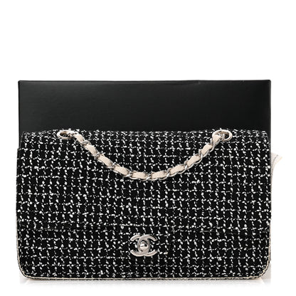 Chanel Tweed Medium Single Flap Black White 7 of 7