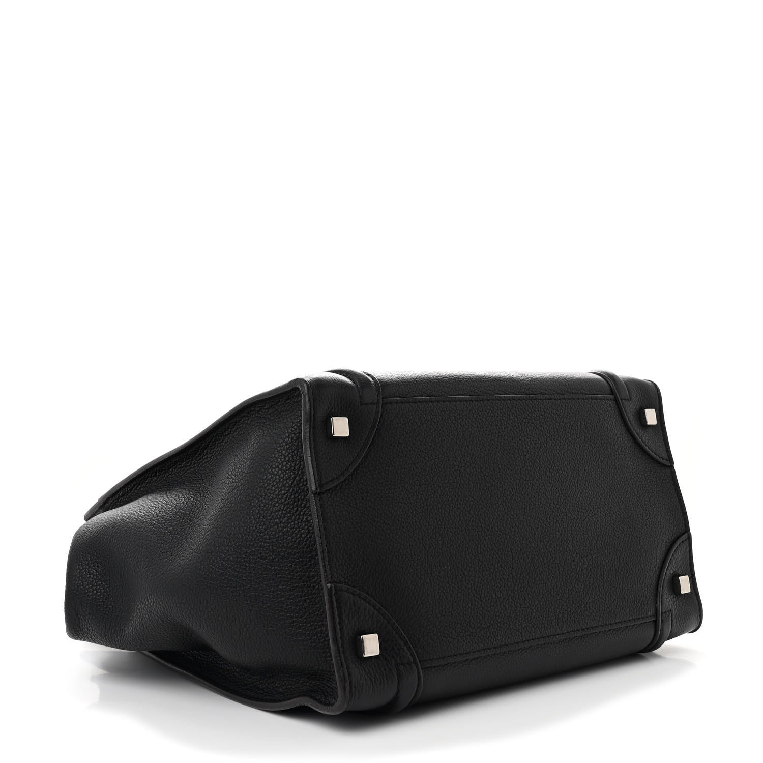 Celine Drummed Calfskin Mini Luggage Black 4 of 10