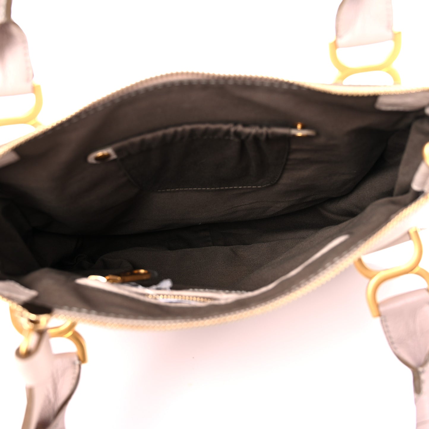 Calfskin Medium Marcie Satchel Abstract White