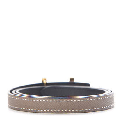 Hermes Swift Epsom 13mm Focus Belt 75 Black Etoupe 3 of 6