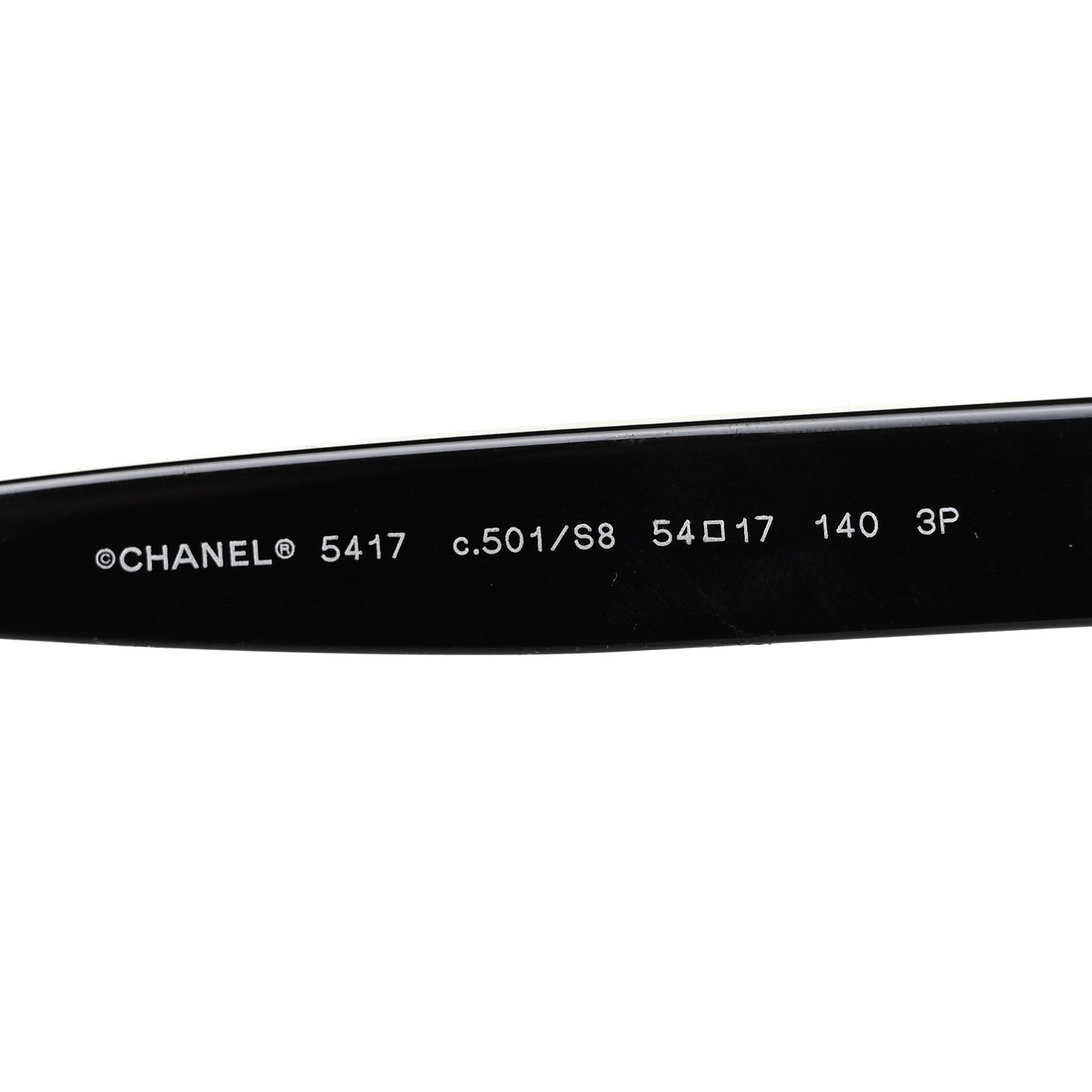 Chanel Acetate Polarized Square Sunglasses 5417 Black 6 of 7