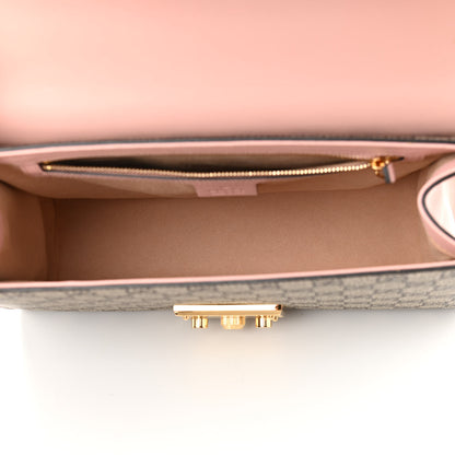 Gucci GG Supreme Monogram Calfskin Medium Padlock Shoulder Bag Beige Perfect Pink 5 of 10
