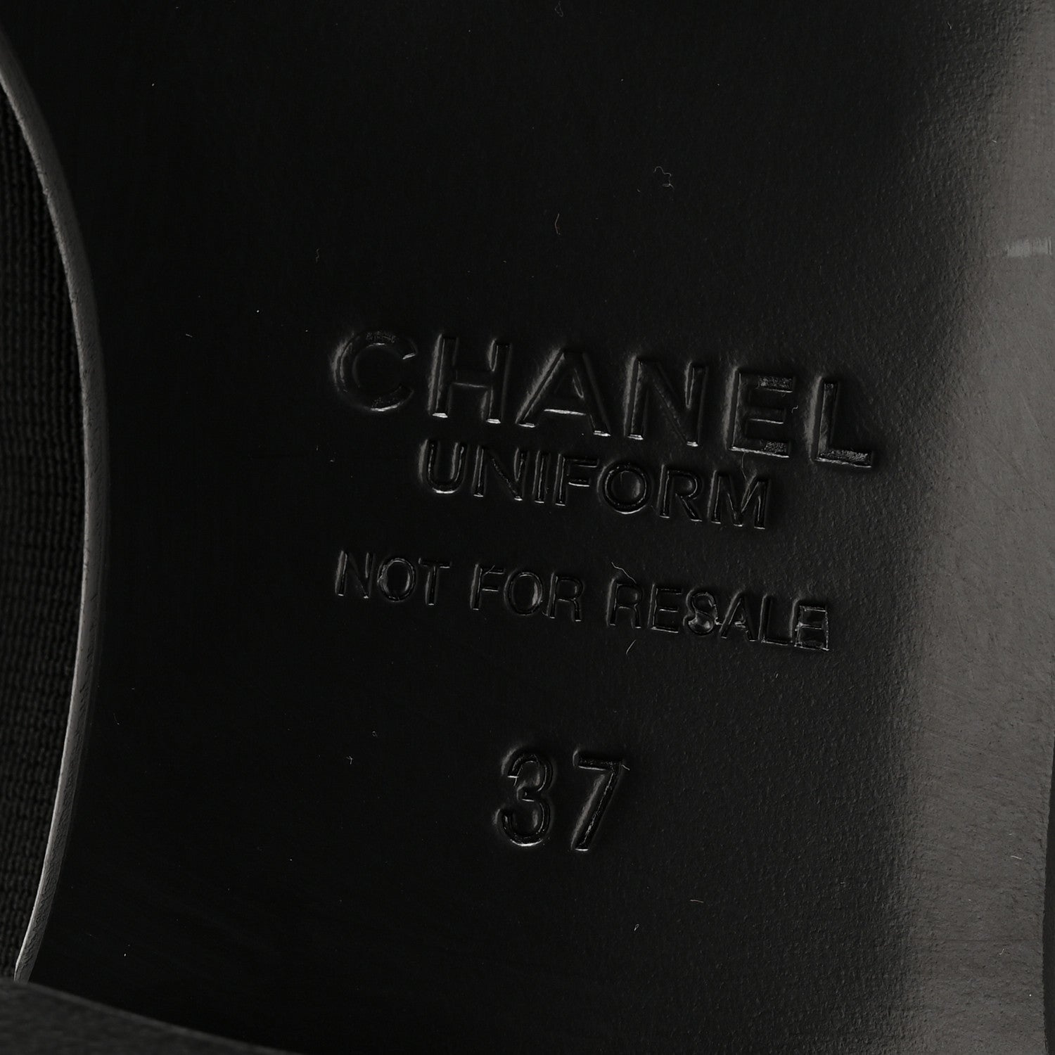 Chanel Calfskin Elastic Lace Up Cap Toe CC Loafers 37 Black 7 of 10