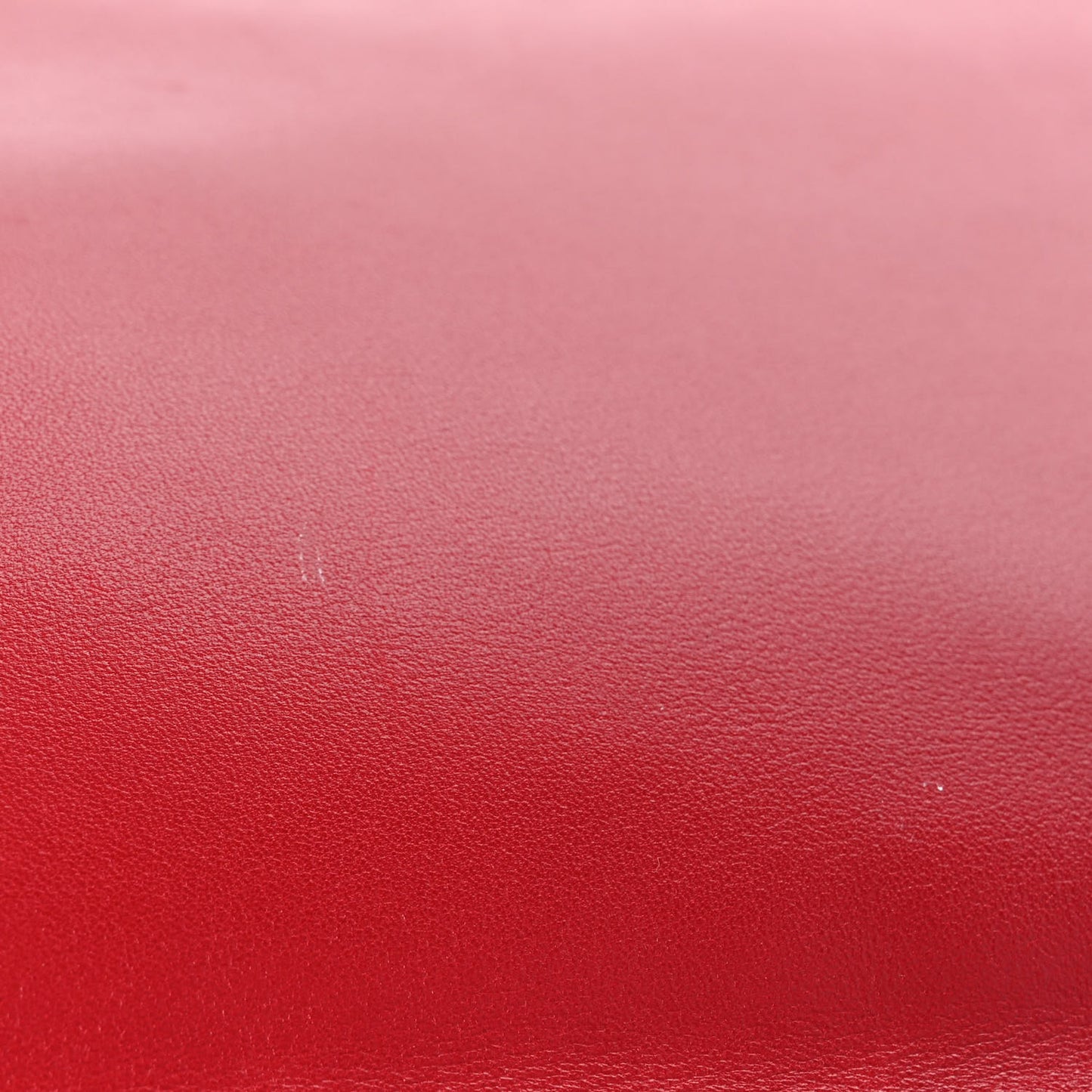 Vitello Large Rockstud Zip Pouch Red