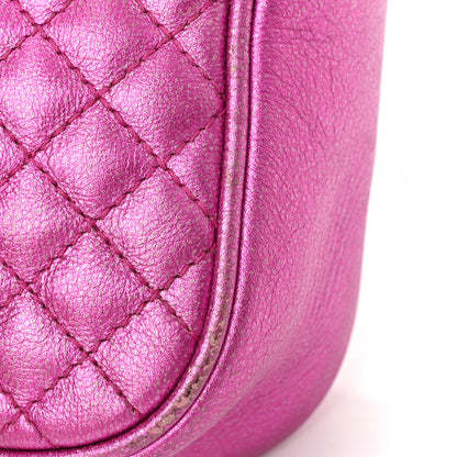 Gucci Laminated Nappa Trapuntata Small Zumi Shoulder Bag Fuxia 13 of 15