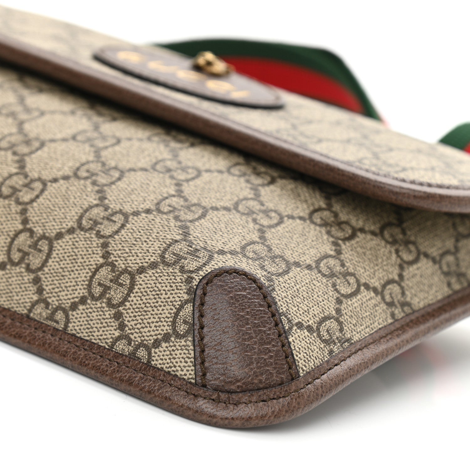 Gucci GG Supreme Monogram Neo Vintage Web Belt Bag Brown 10 of 10