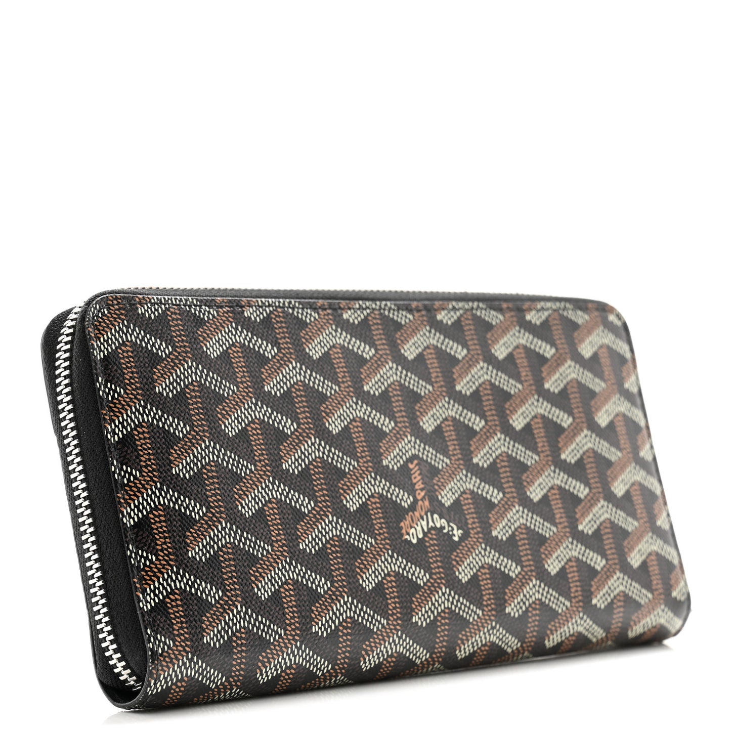 Goyardine Matignon Zip Around GM Wallet Black
