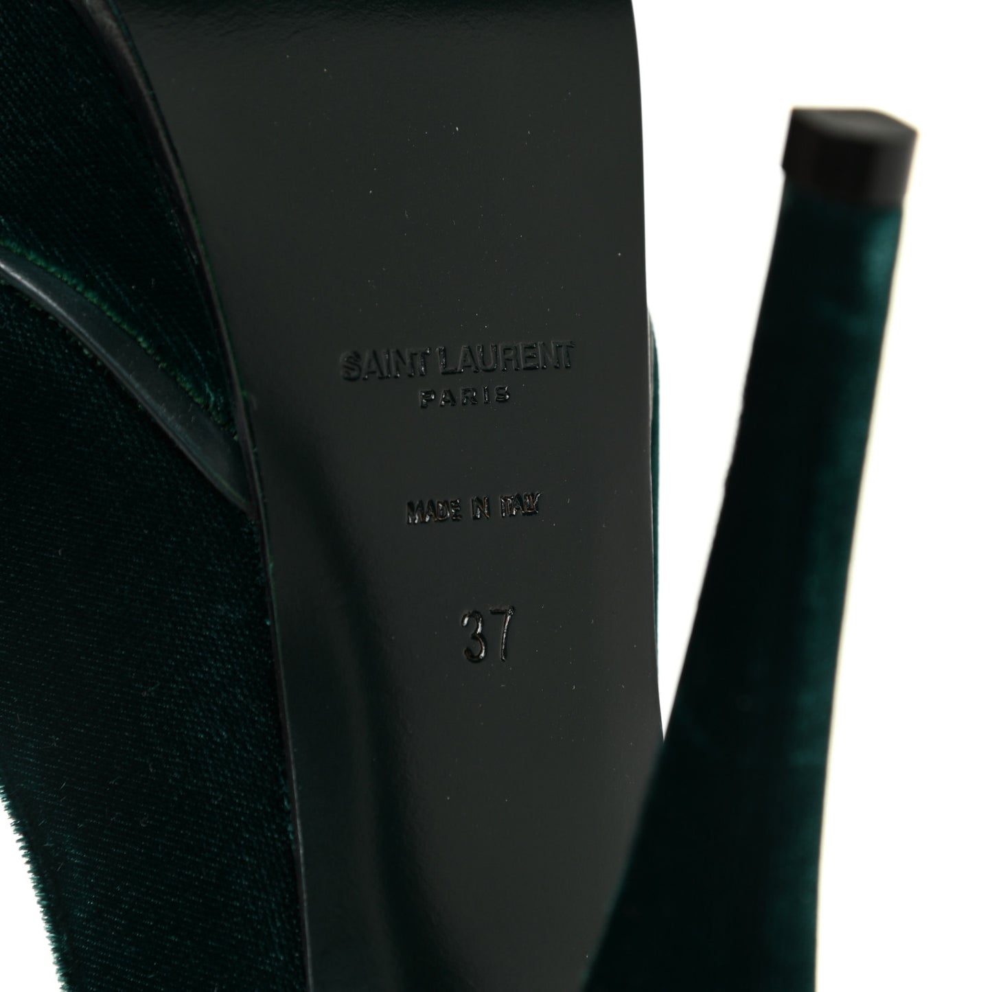 Velluto Master Lace Up Tribute 105 Platform Sandals 37 Green