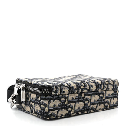 Christian Dior Oblique Pouch Navy Blue 4 of 12