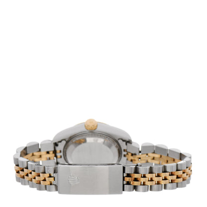 Rolex Stainless Steel 18K Yellow Gold 26mm Oyster Perpetual Datejust Watch White Roman 69173 3 of 4