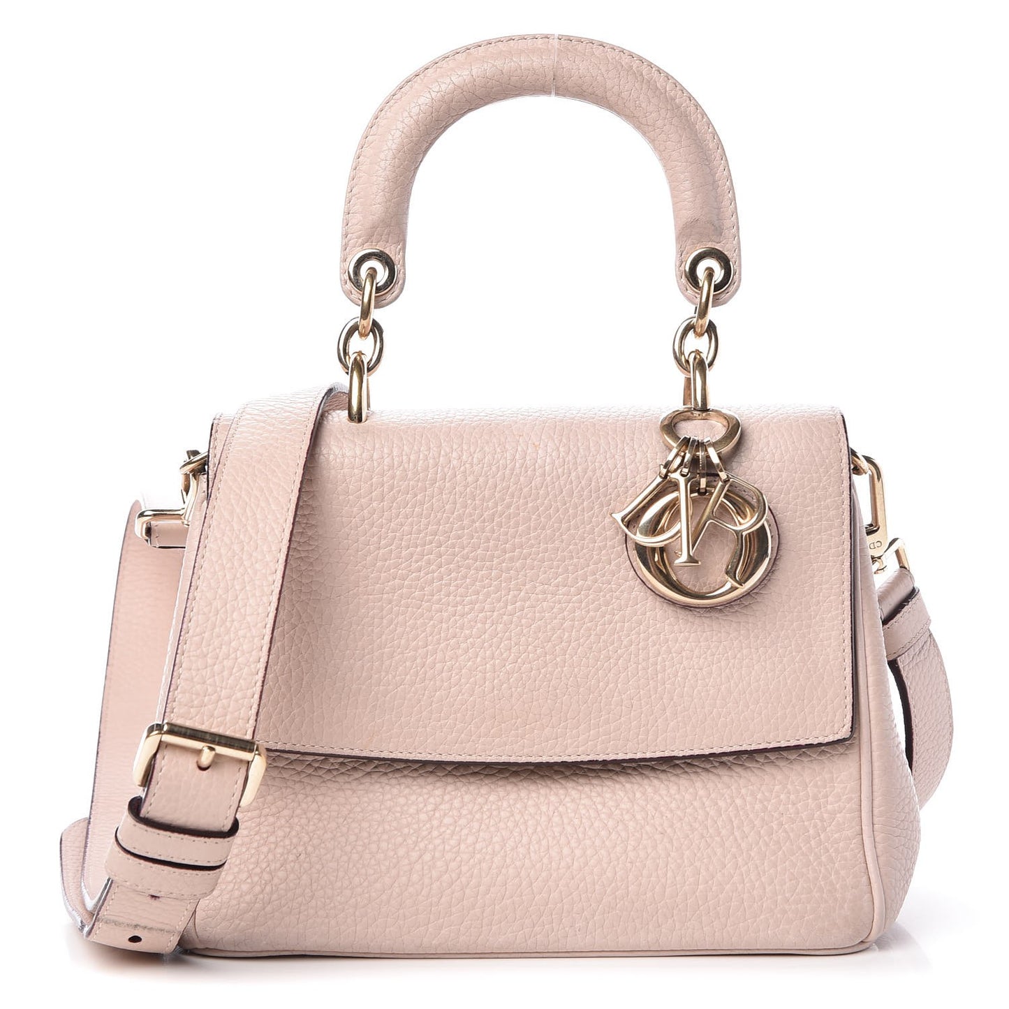 Bullcalf Mini Be Dior Flap Rose Poudre