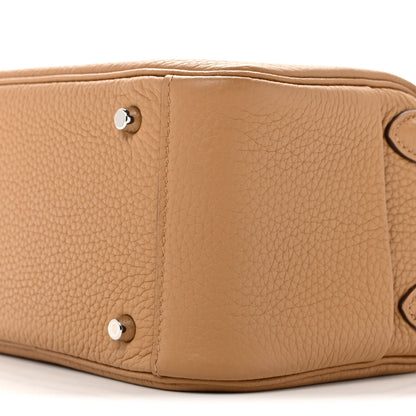Hermes Taurillon Clemence Mini Lindy 20 Biscuit 10 of 11