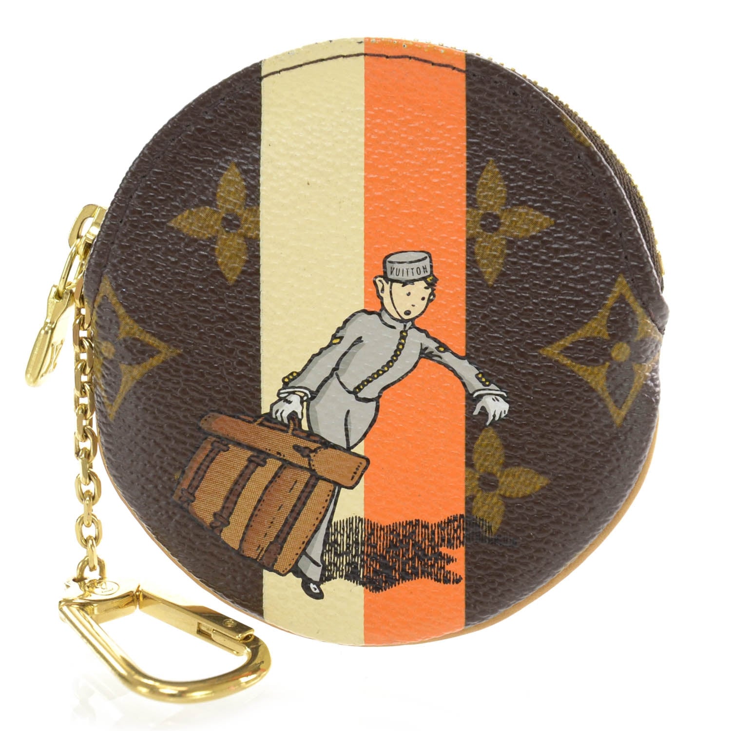 Louis Vuitton Monogram Groom Round Coin Purse 1 of 9