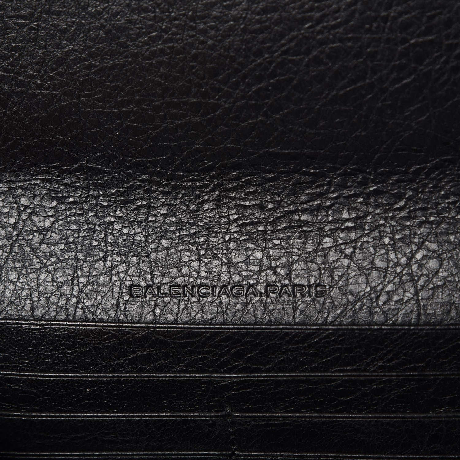 Balenciaga Agneau Giant 12 Gold Hardware Money Wallet Black 6 of 8