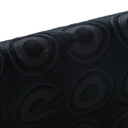 Chanel Pony Hair CocoDouble East West Flap Black Rose 14 of 15