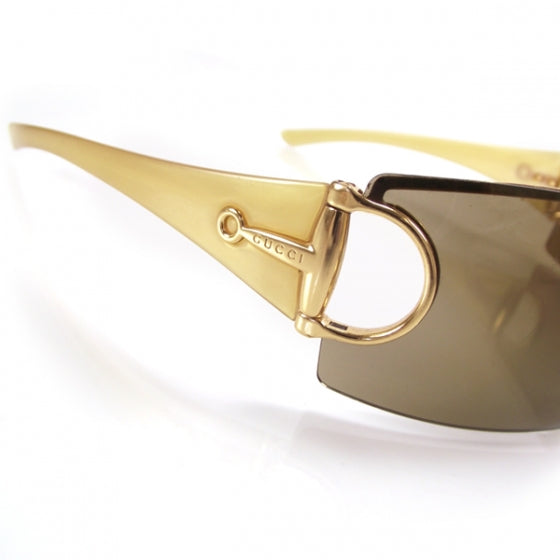 Gold Horsebit Sunglasses with Case