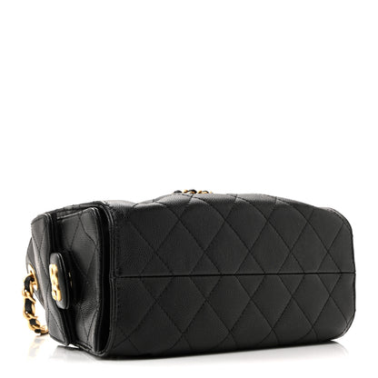 Chanel Caviar Quilted Mini Chanel 25 Handbag Black 8 of 37