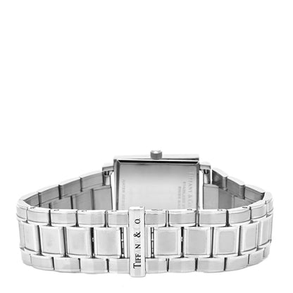 Tiffany Stainless Steel 28mm Atlas Square Quartz Watch 3 of 5