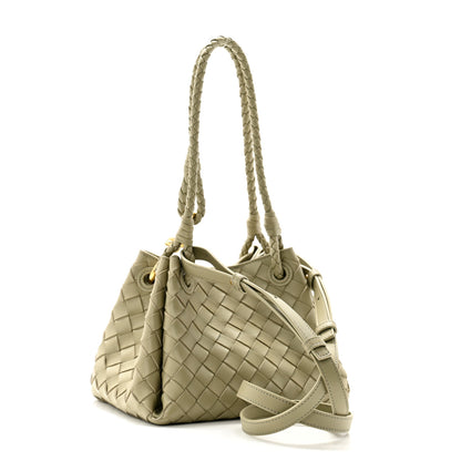 Bottega Veneta Nappa Intrecciato Small Parachute Shoulder Bag Travertine 3 of 9