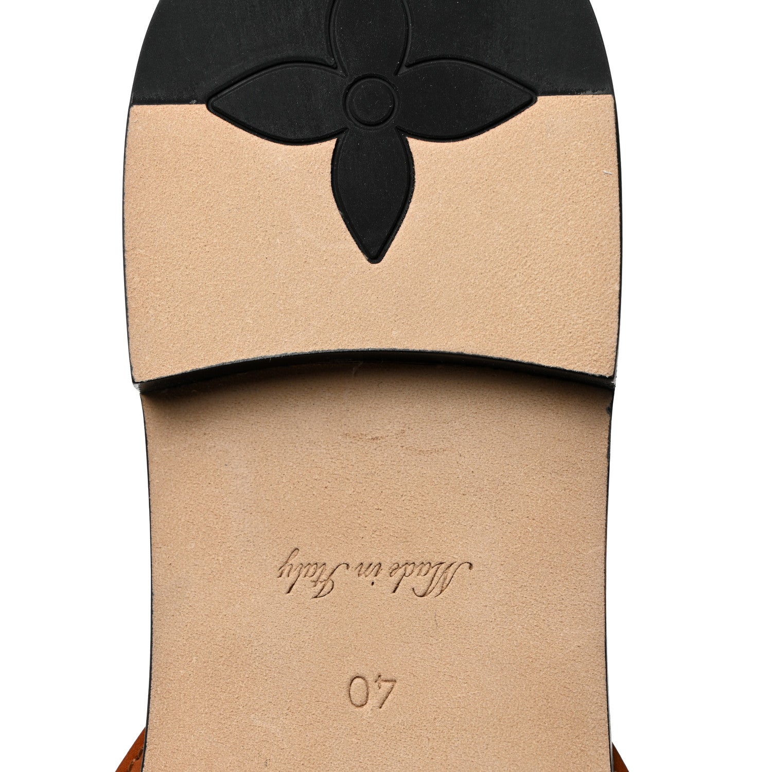 Louis Vuitton Calfskin LV Isola Flat Sandals 40 Tan 10 of 10