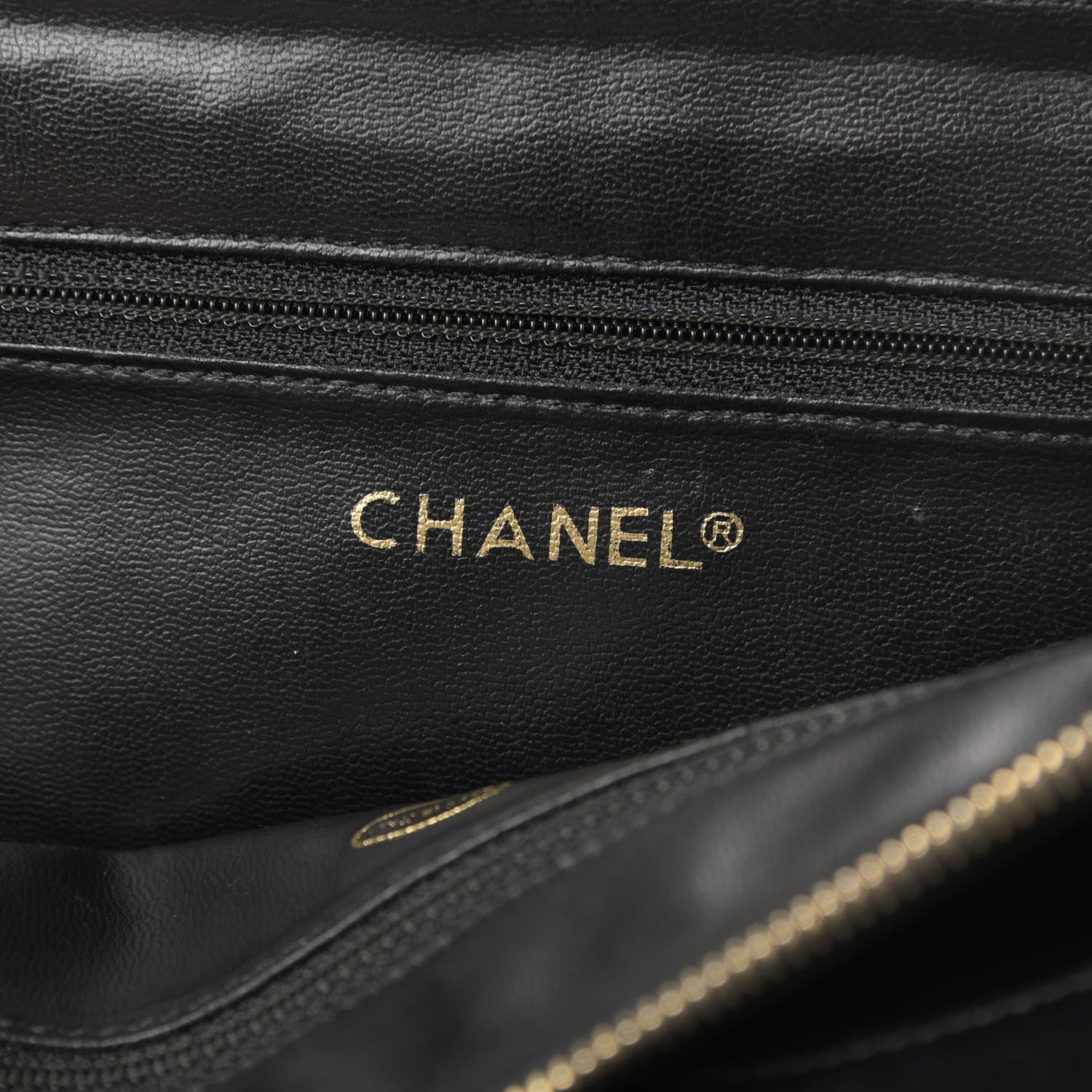 Chanel Lambskin Quilted Shopping Tote Black 6 of 18