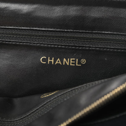 Chanel Lambskin Quilted Shopping Tote Black 6 of 18