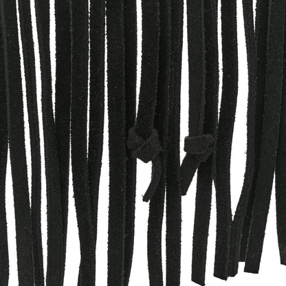 Saint Laurent SAINT LAURENT Suede Calfskin Small Fringe Crossbody Bag Black 14 of 15