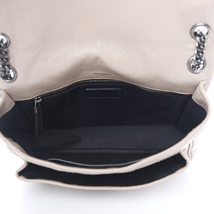 Saint Laurent Crinkled Calfskin Matelasse Monogram Medium Niki Chain Satchel Light Natural 4 of 9