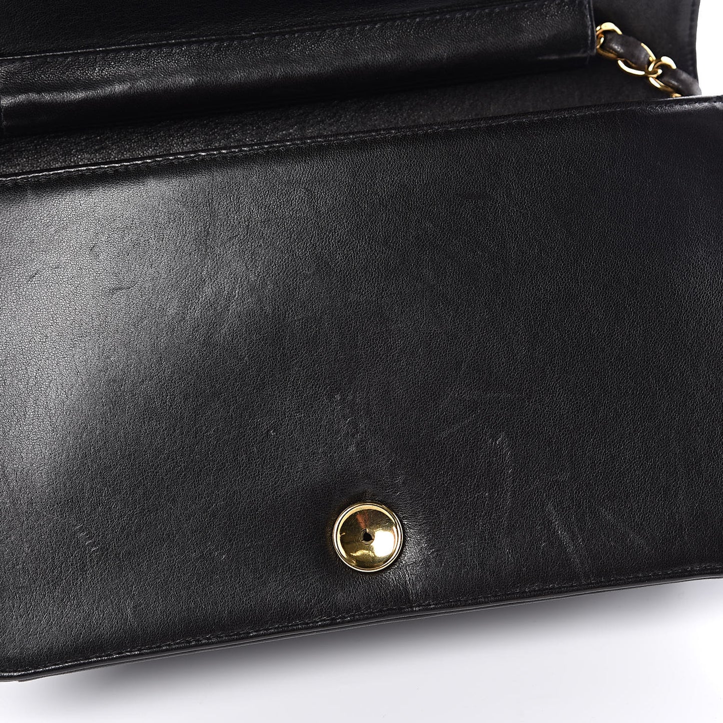 Lambskin Quilted Small Single Flap Bag Black