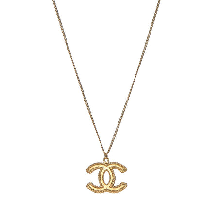Chanel CC Pendant Necklace Gold 1 of 5