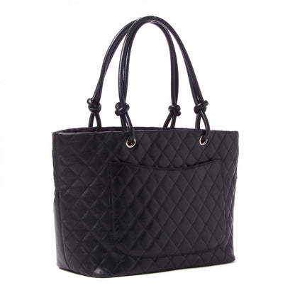 Chanel Calfskin Quilted Large Cambon Tote Black 2 of 9