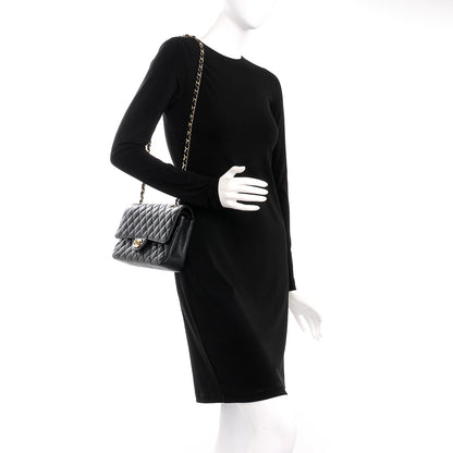 Chanel Caviar Quilted Medium Double Flap Black 2 of 8