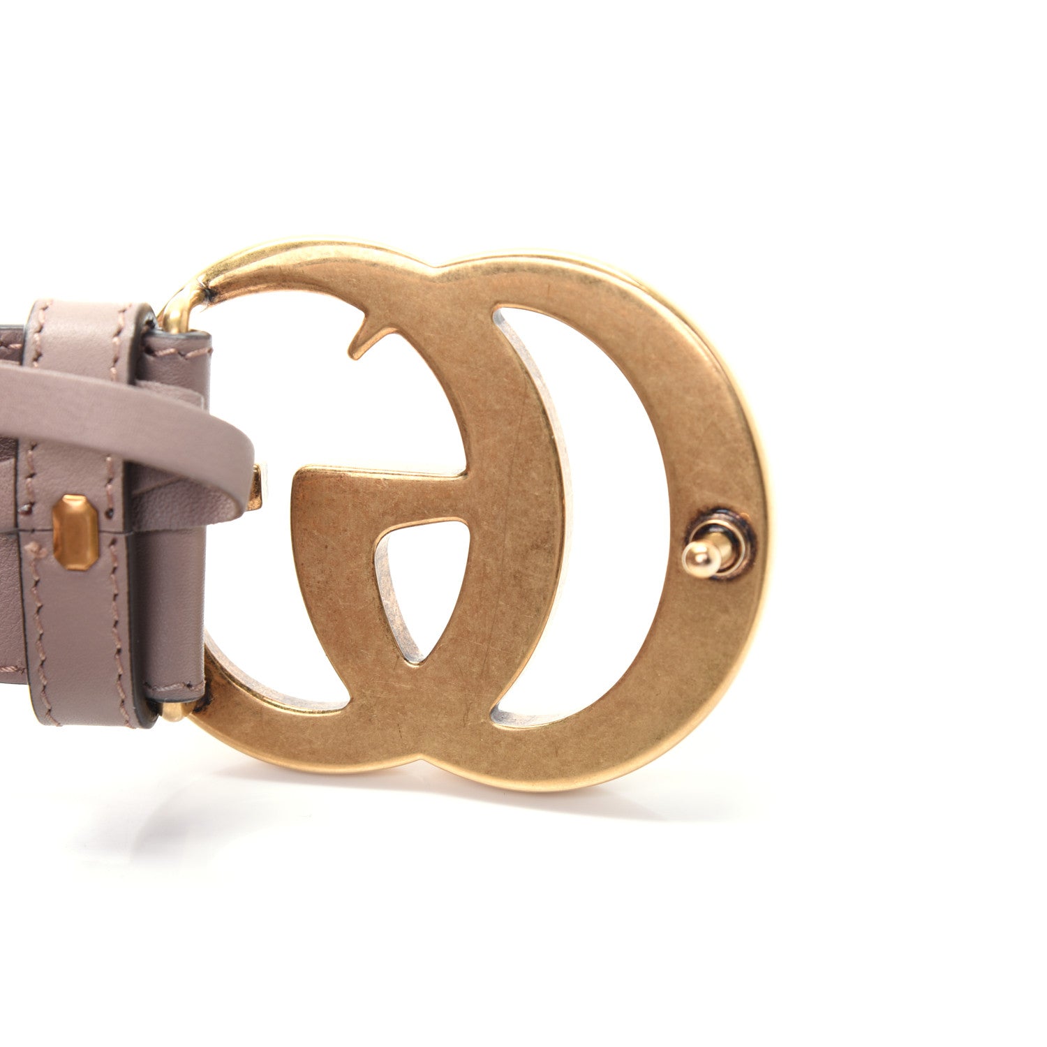 Gucci Calfskin Double G 40mm Belt 85 34 Porcelain Rose 6 of 7