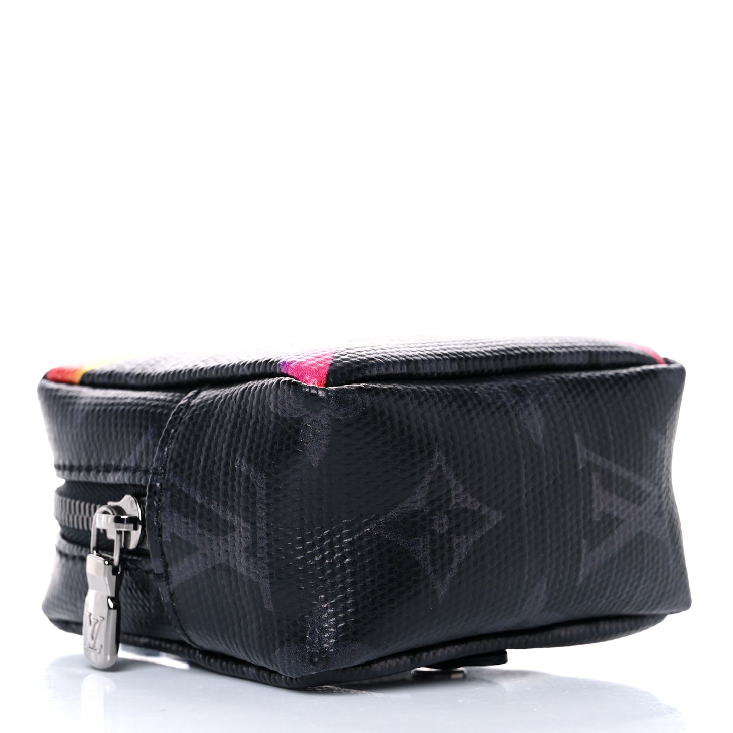 Monogram Eclipse Rainbow Box Pouch Bag Charm Key Ring