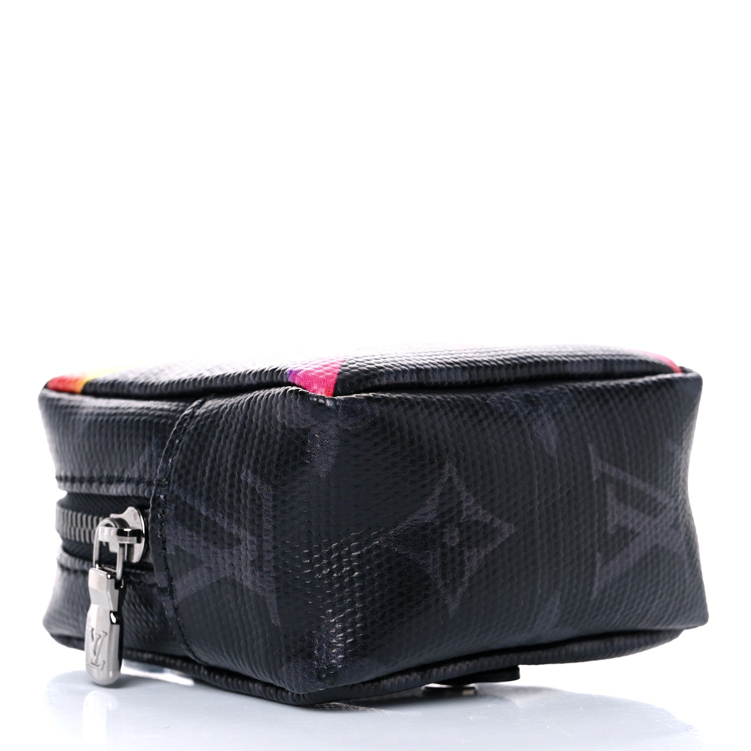 Louis Vuitton Monogram Eclipse Rainbow Box Pouch Bag Charm Key Ring 4 of 7