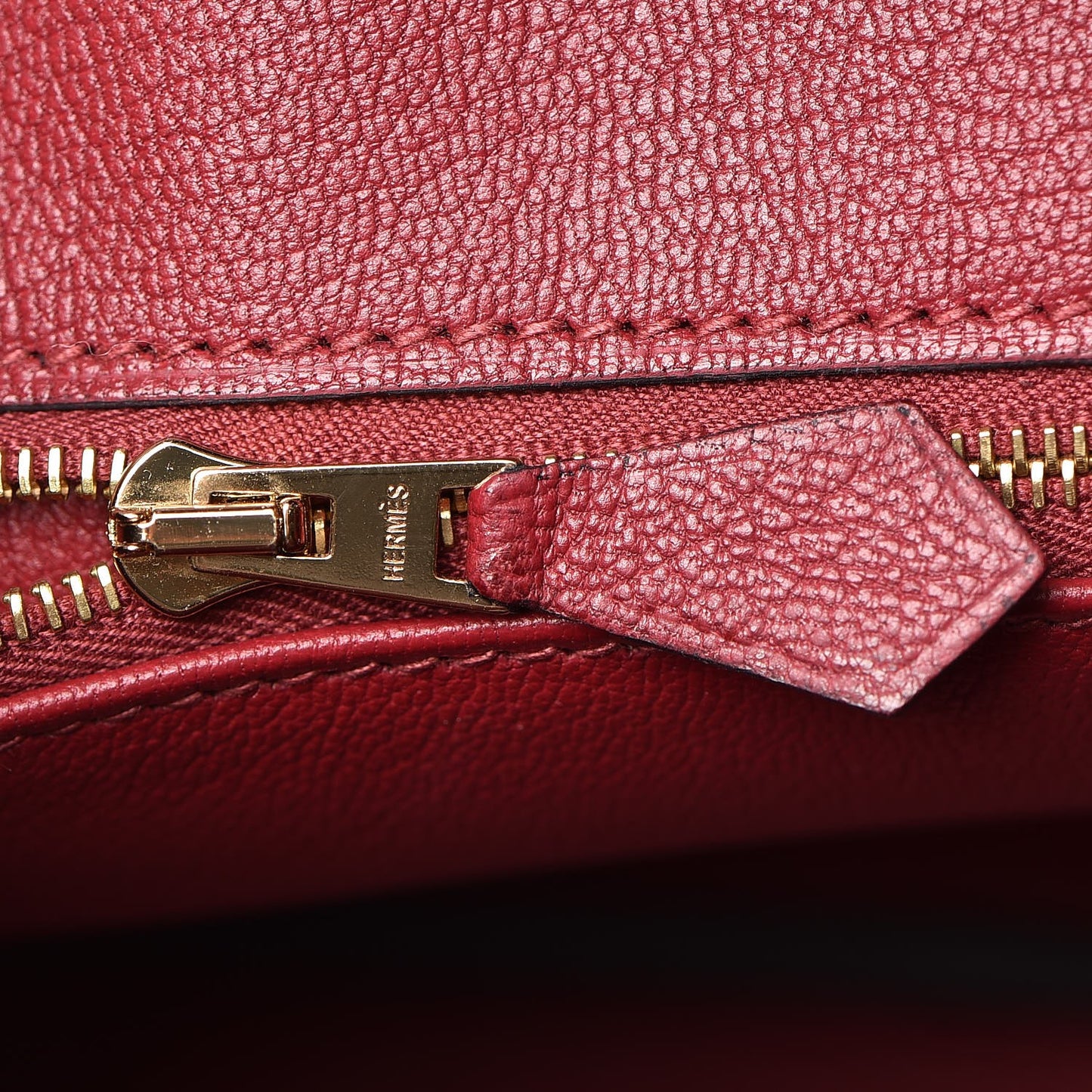 Epsom Horseshoe Birkin 25 Black Rouge Vif