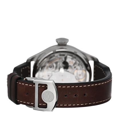 IWC Stainless Steel Calfskin 46mm Big Pilot's Annual Calendar “Le Petit Prince” Automatic Watch Blue IW502710 3 of 5