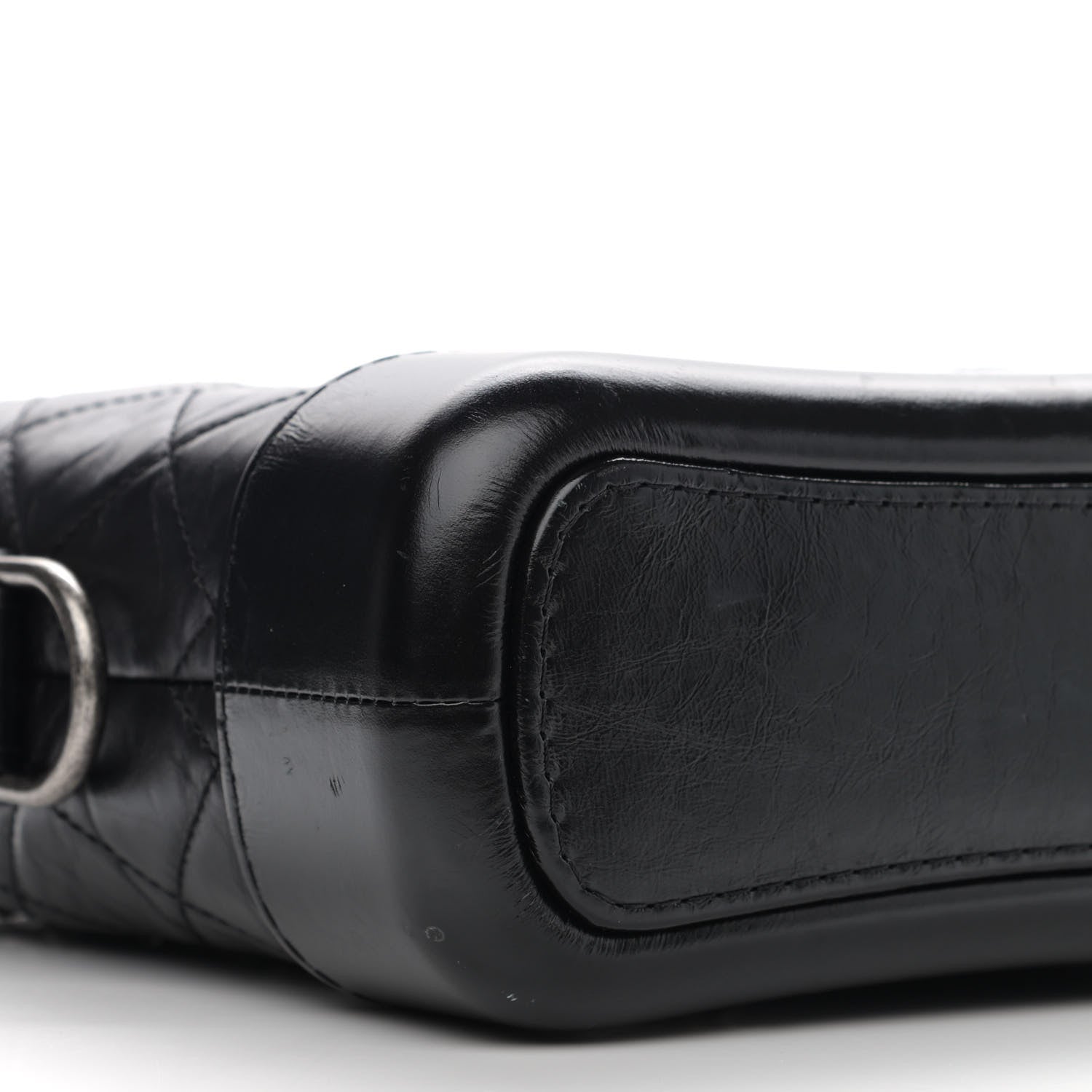 Chanel Aged Calfskin Quilted Small Gabrielle Hobo Black 9 of 11