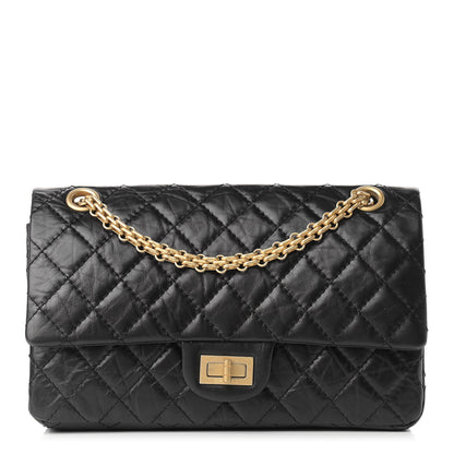 Chanel Aged Calfskin Quilted 2.55 Reissue 225 Flap Black 1 of 12