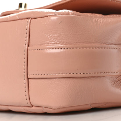Chanel Crumpled Glazed Lambskin Quilted Mini Hold The Line Flap Light Pink 9 of 9