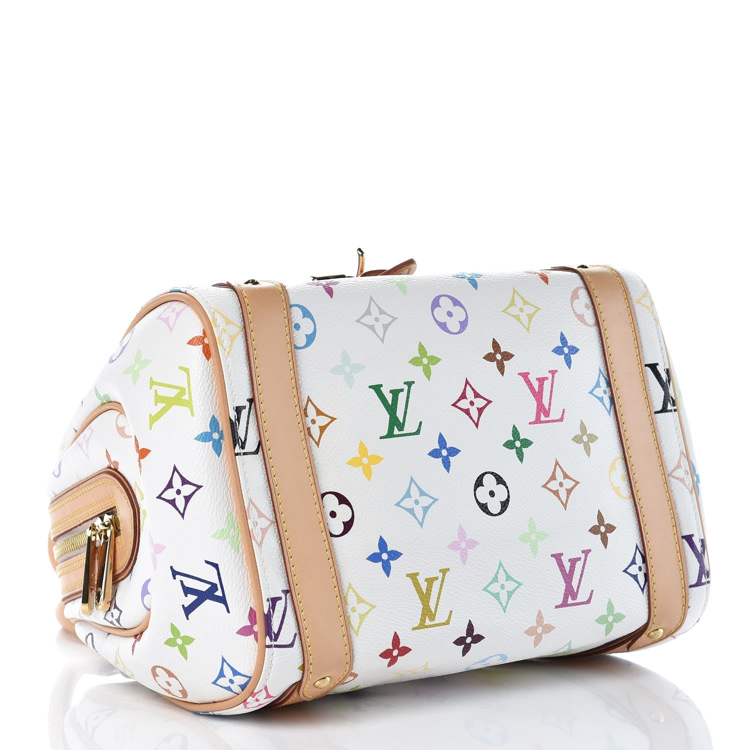 Louis Vuitton Monogram Multicolor Priscilla White 4 of 8