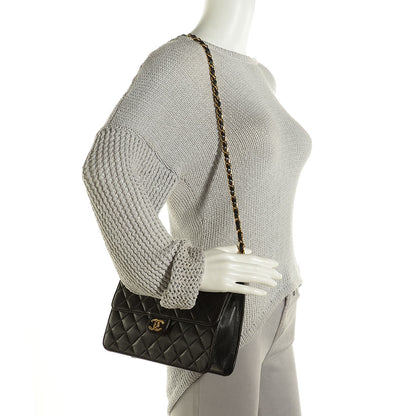 Chanel Lambskin Quilted Small Single Flap Black 2 of 10