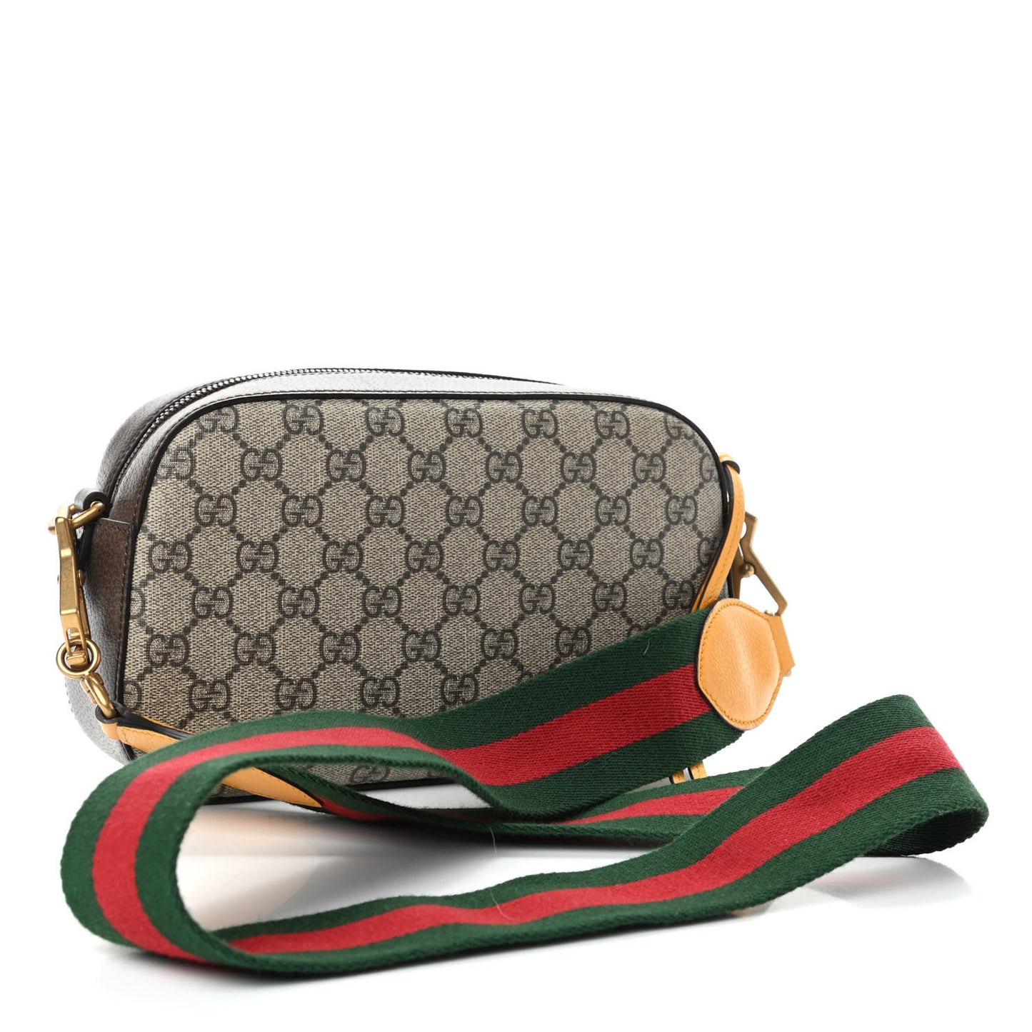 GG Supreme Monogram Web Neo Vintage Shoulder Bag Beige New Acero Crop