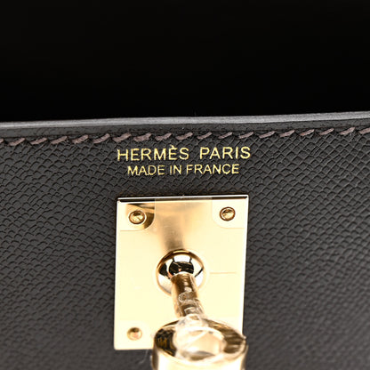 Hermes Madame Calfskin Mini Kelly Sellier 20 Bai Brun 6 of 11