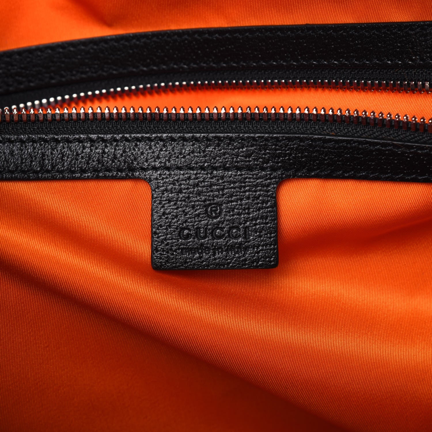 Gucci Econyl Nylon Monogram Off The Grid Duffle Bag Carrot Orange Black 5 of 14