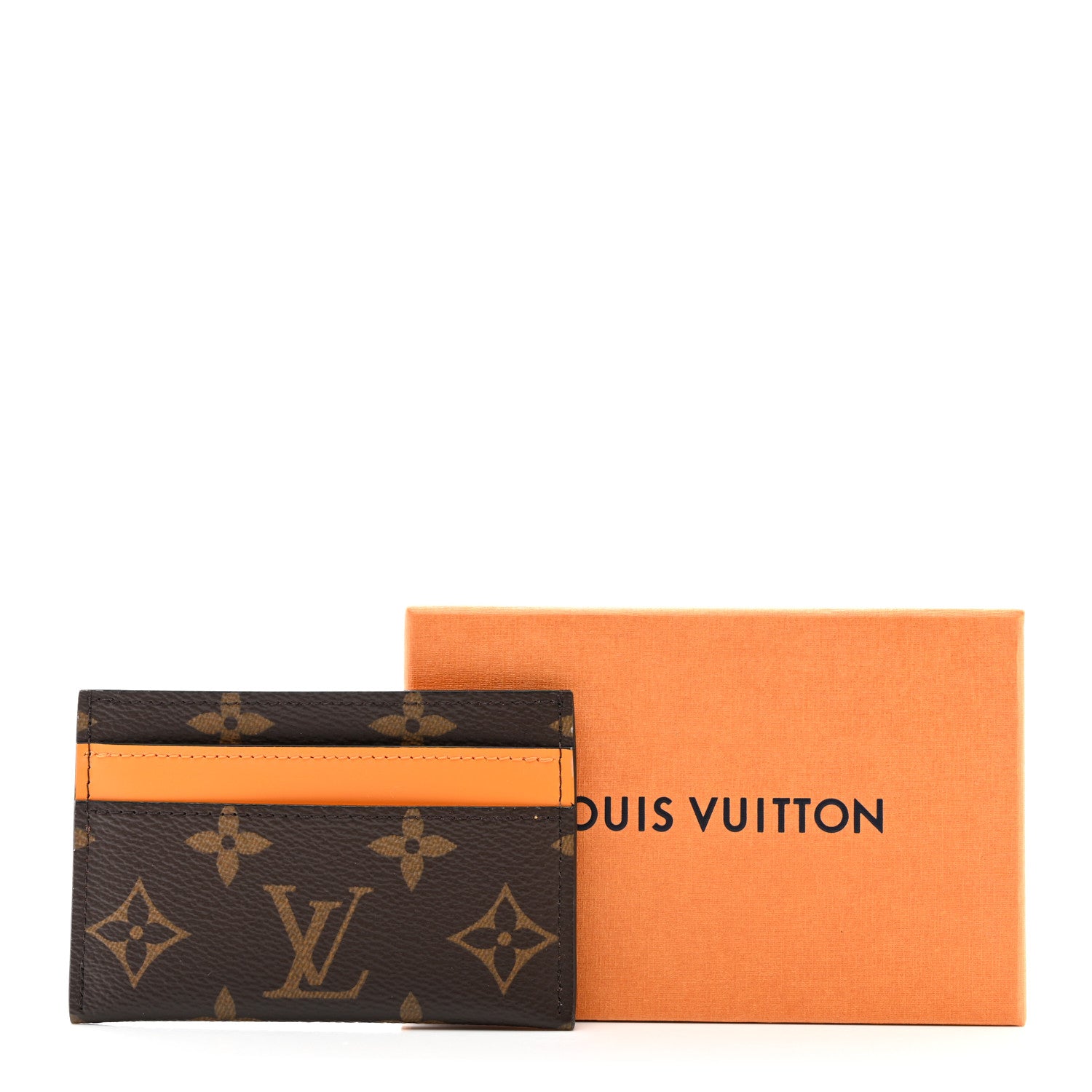 Louis Vuitton Monogram Porte-Cartes Double Card Holder Orange 7 of 7