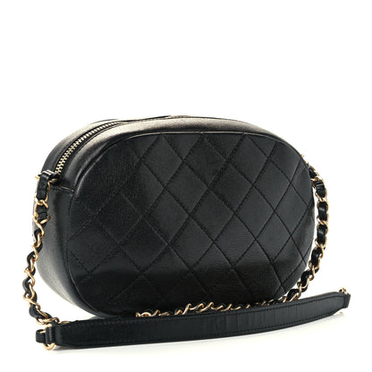 Chanel Lambskin Quilted Coco Midnight Camera Case Black 2 of 10