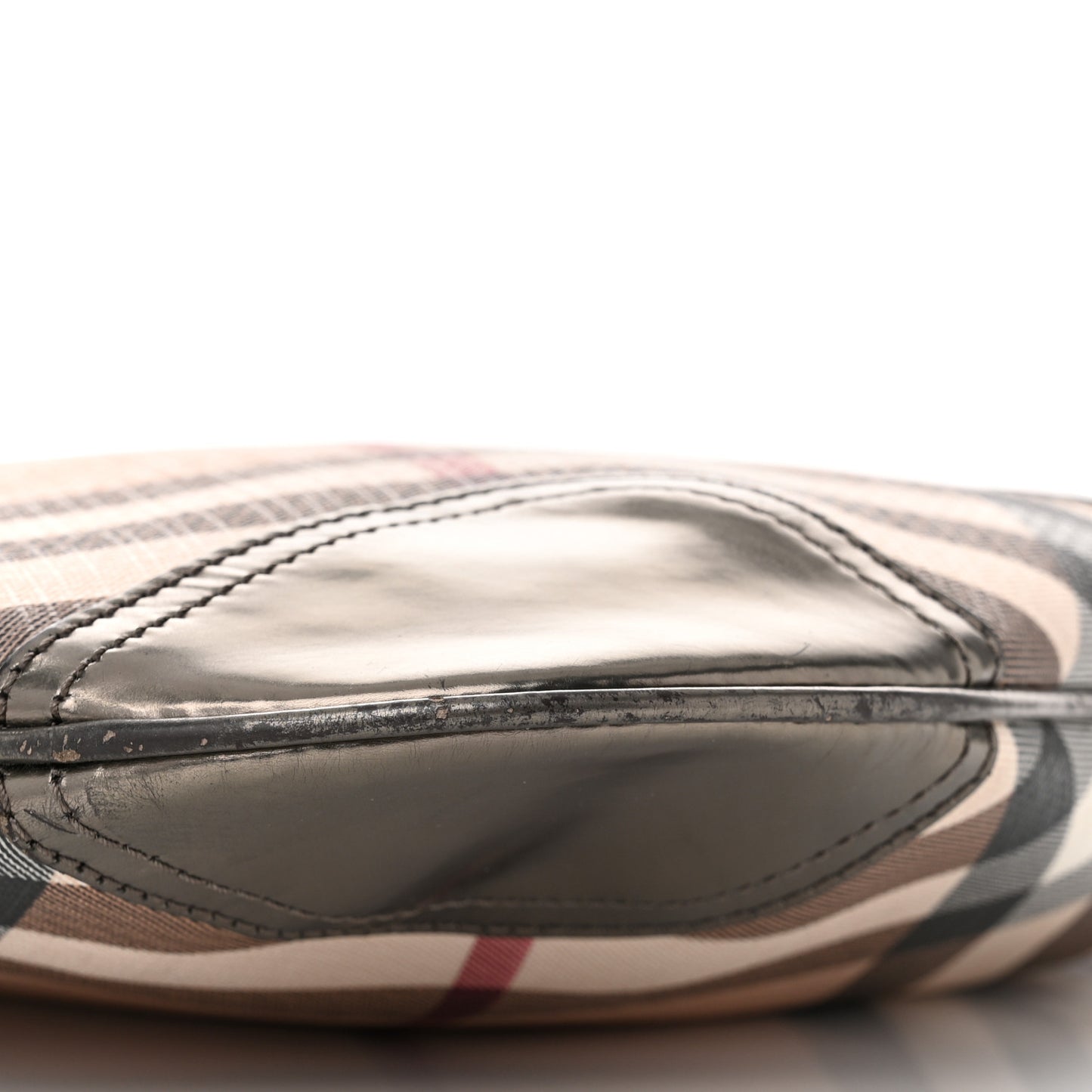 Supernova Check Small Dryden Crossbody Bag Silver